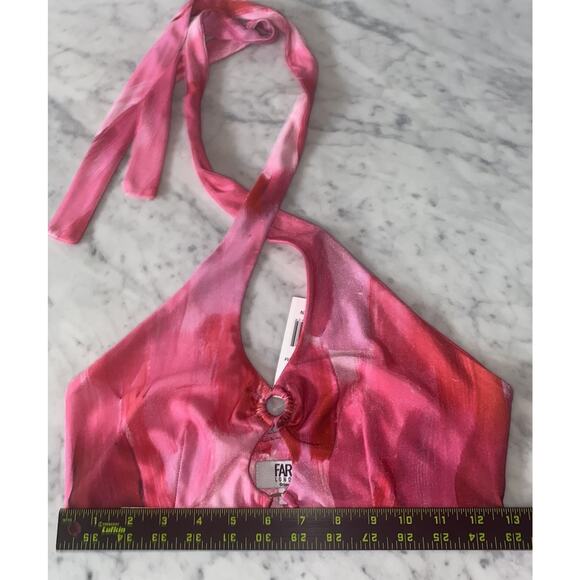 Farai London x Revolve Eko Pink Halter Top and Skirt Set - Picture 12 of 16